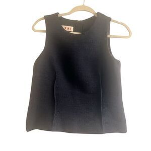 ✨Marni Sleeveless Black Top in Black✨